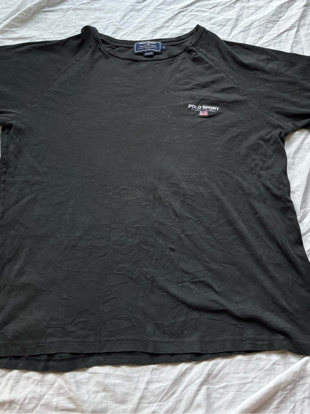 Ralph Lauren Polo Sport Black Short Sleeve Crewneck Tee